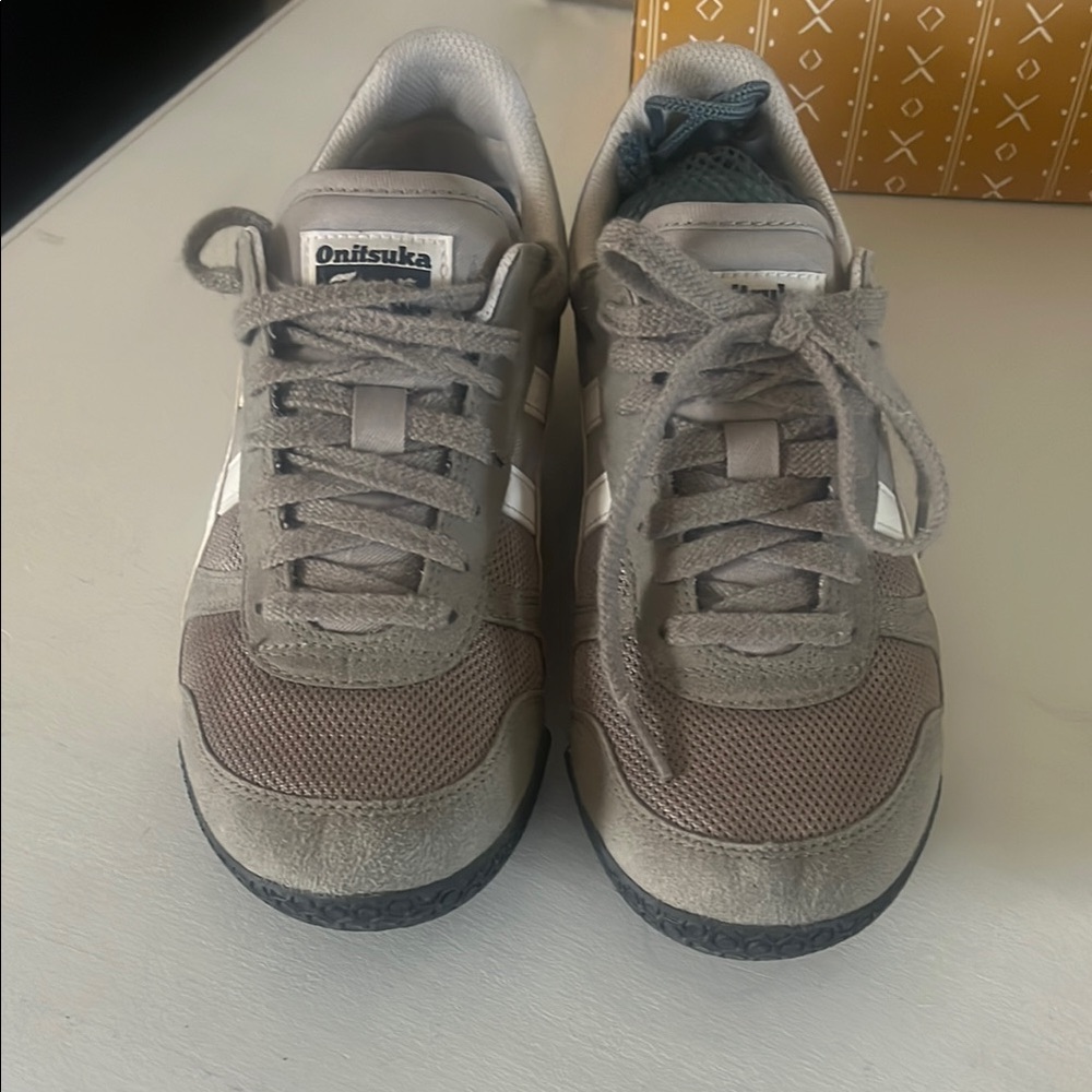 Onitsuka Tiger by Asics Gray and White Sneakers